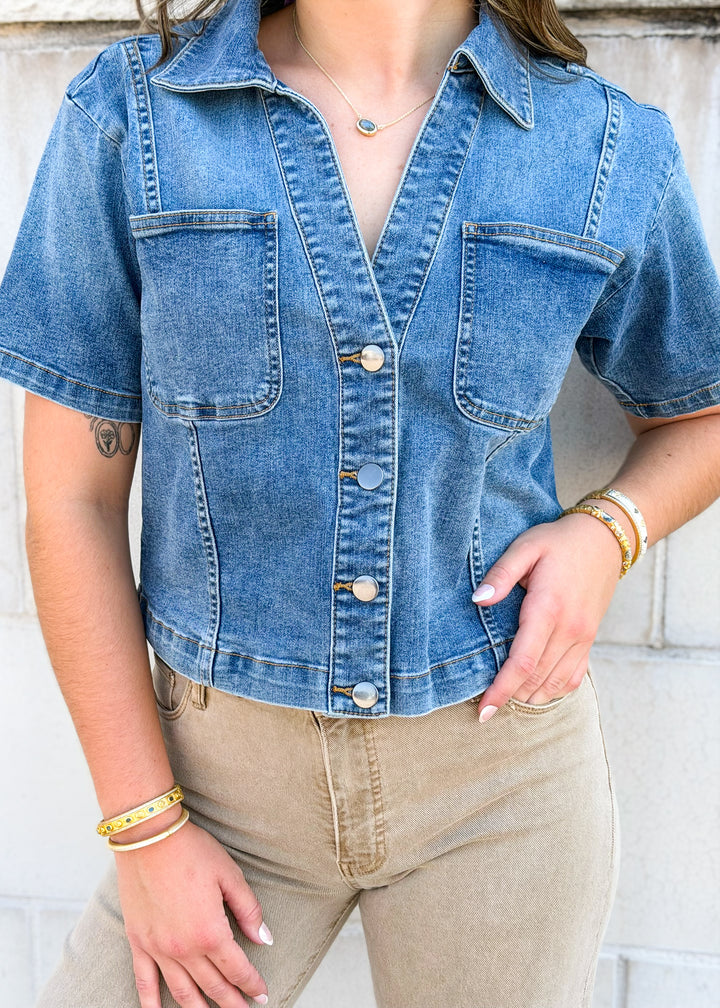 Richie Denim Button Down