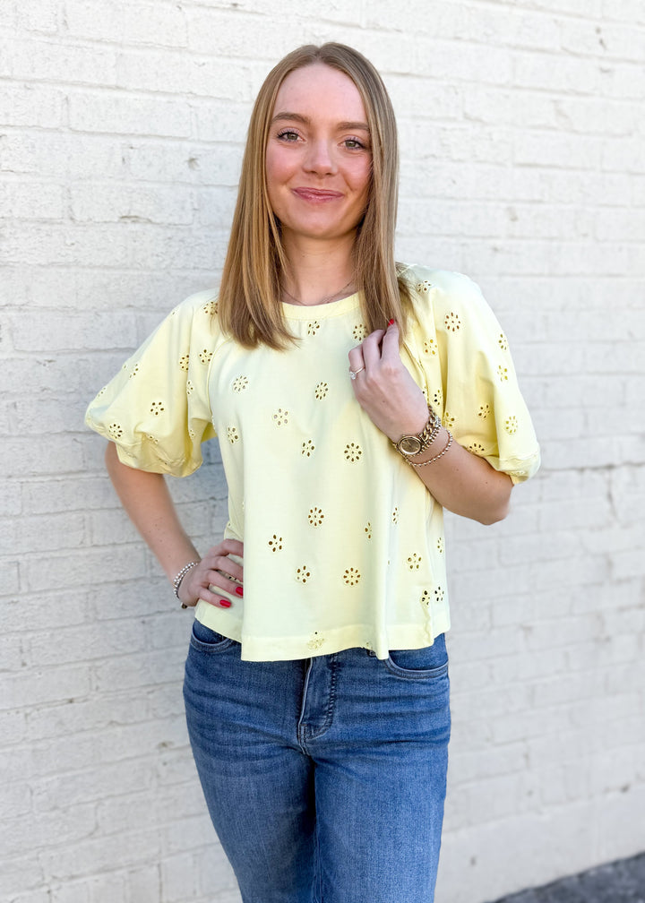 Free People Jessie Eyelet Tee