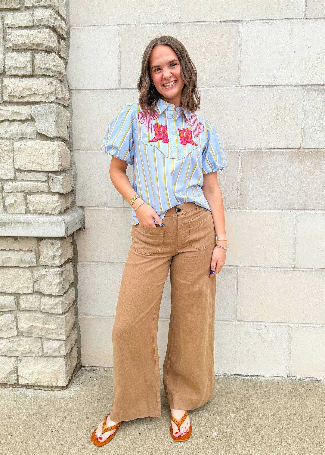 Out West Striped Top