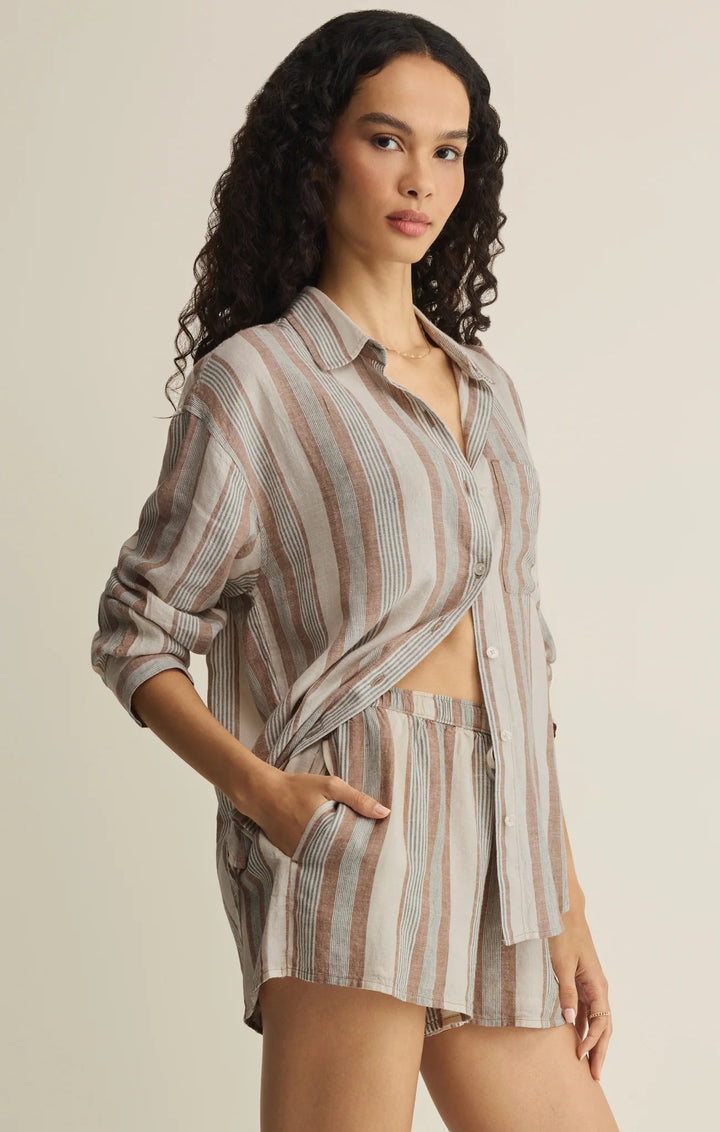 Z Supply The Perfect Striped Button Up