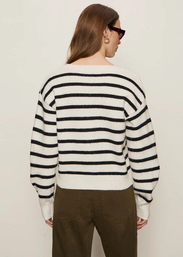 Sanctuary Clothing Must Have Cardi - Chalk w/ Black Stripe