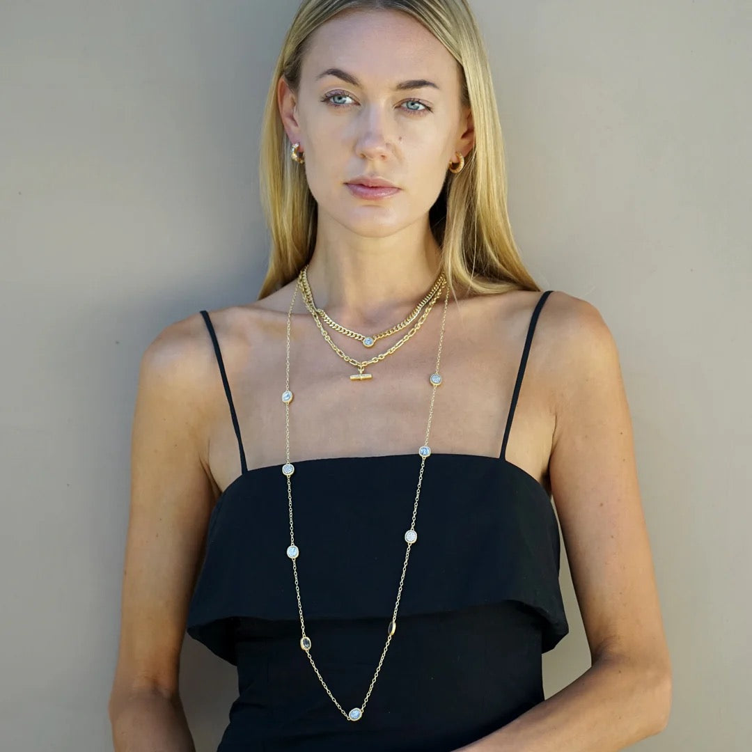 Tat2 Designs Mini Gold Olena Coin Necklace