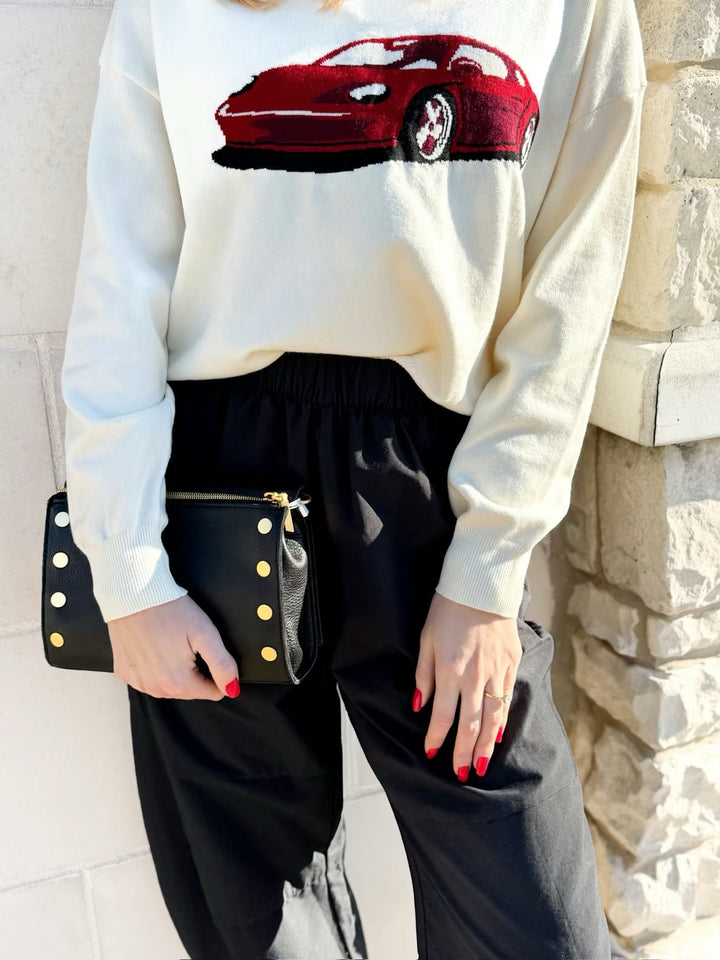 Hammitt Montana Clutch Small - Black/Brushed Gold