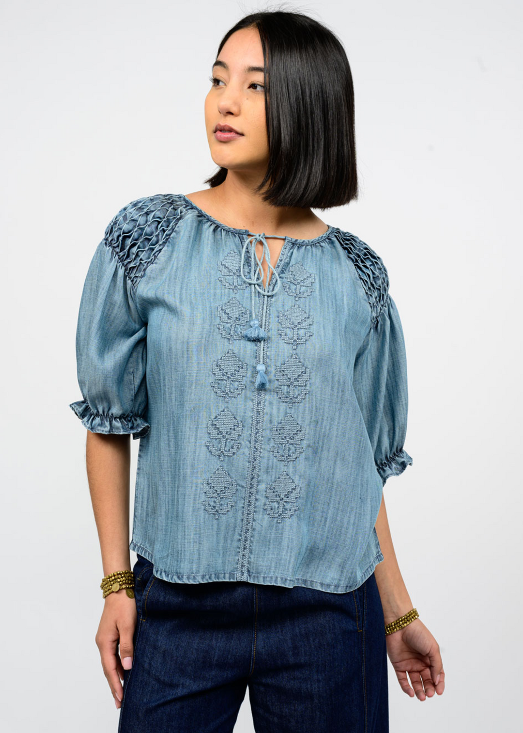 Ivy Jane Claudia Denim Top