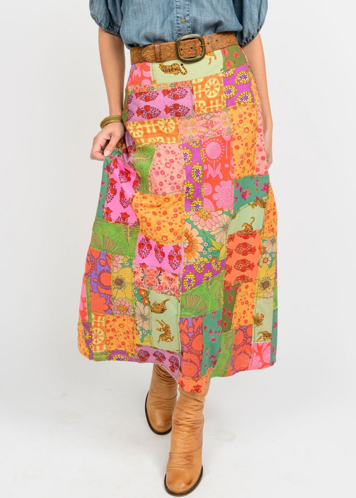 Ivy Jane Shea Patchwork Midi Skirt