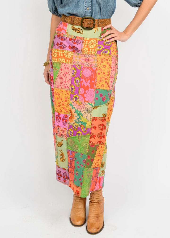 Ivy Jane Shea Patchwork Midi Skirt