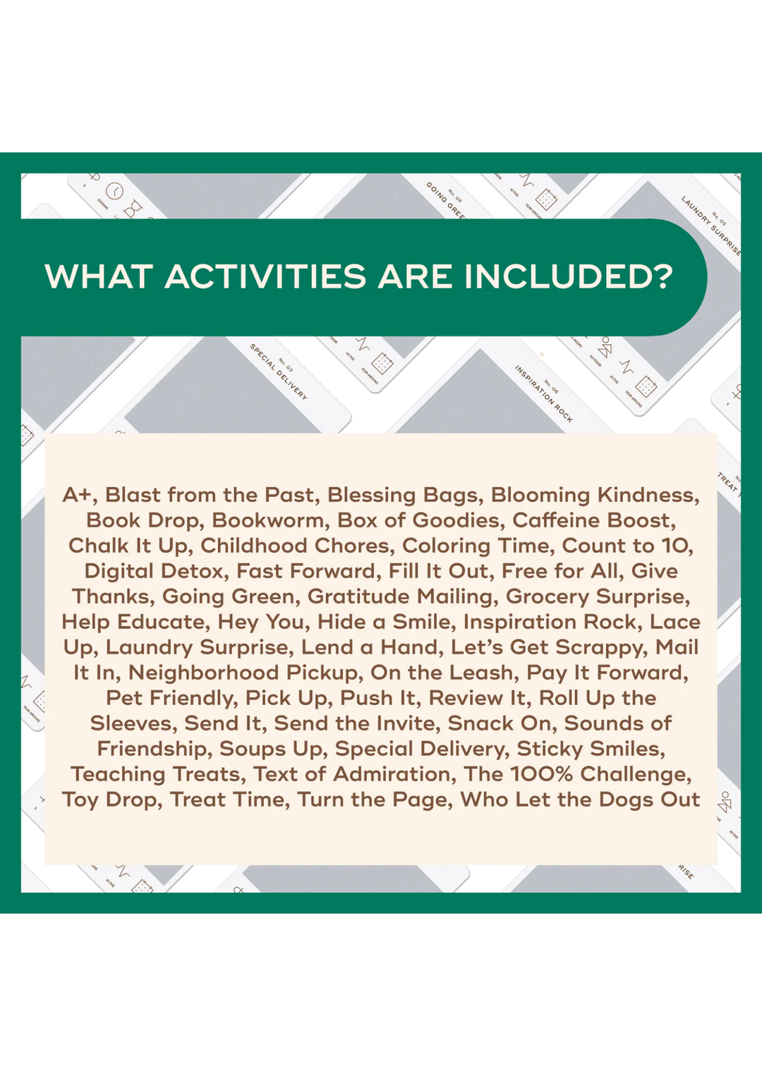 The Kindness Bucket List