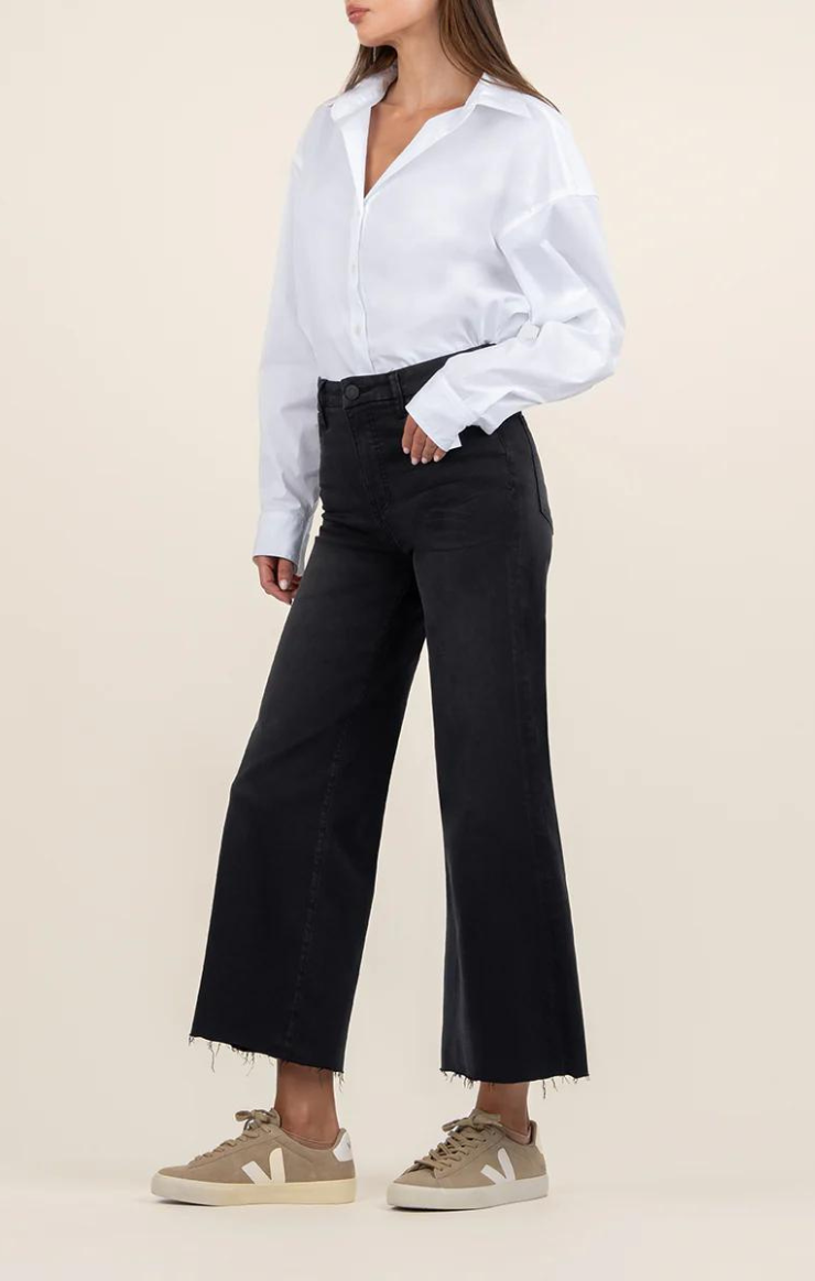 Kut from the Kloth Meg High Rise Fab Ab Wide Leg Jeans - Experiences