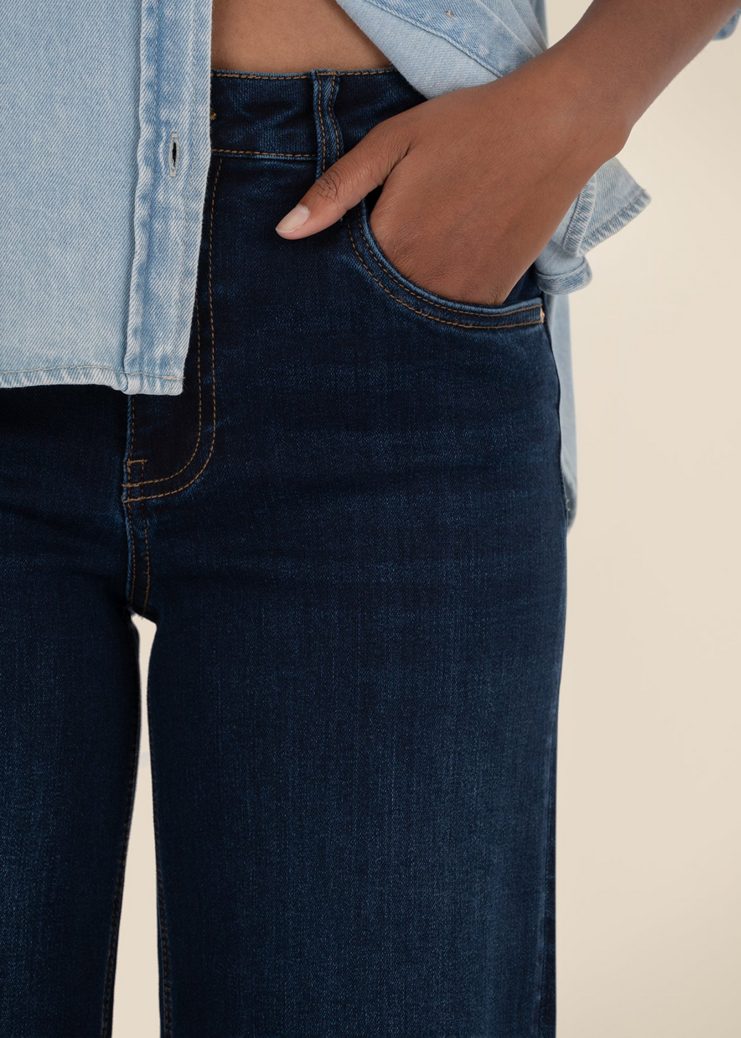 Kut From the Kloth Jean High Rise Wide Leg Clean Hem Jeans - Attributable