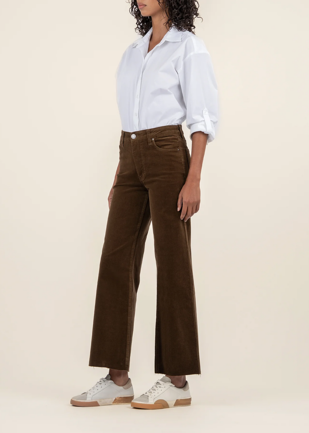 Kut From the Kloth Meg Corduroy High Rise Wide Leg Jeans