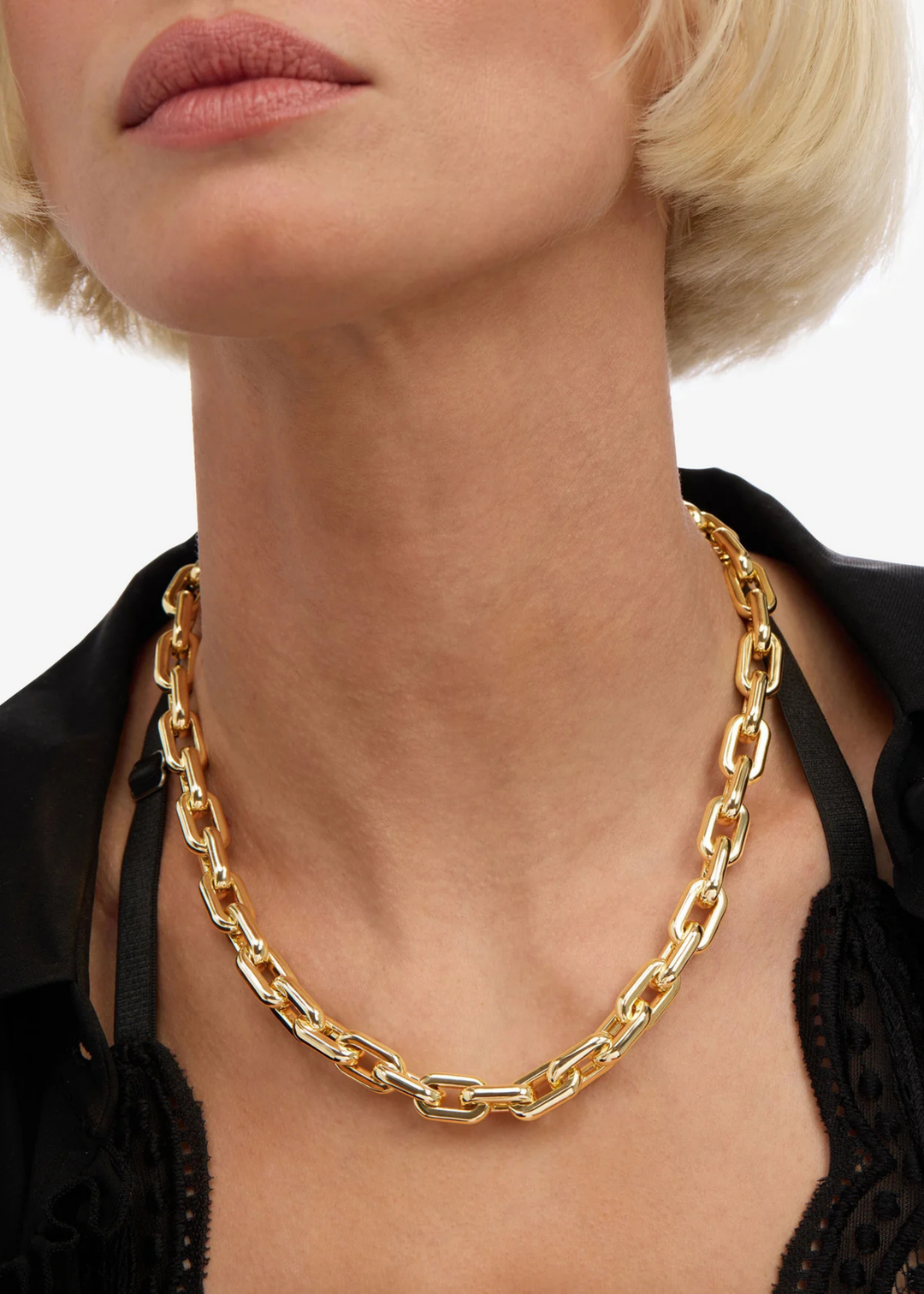 Melinda Maria Frankie Chain Necklace 16" - Gold