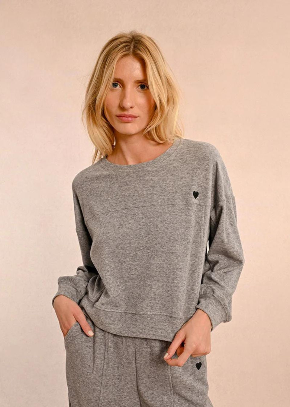 Lizzie Sweatshirt in Ash Grey