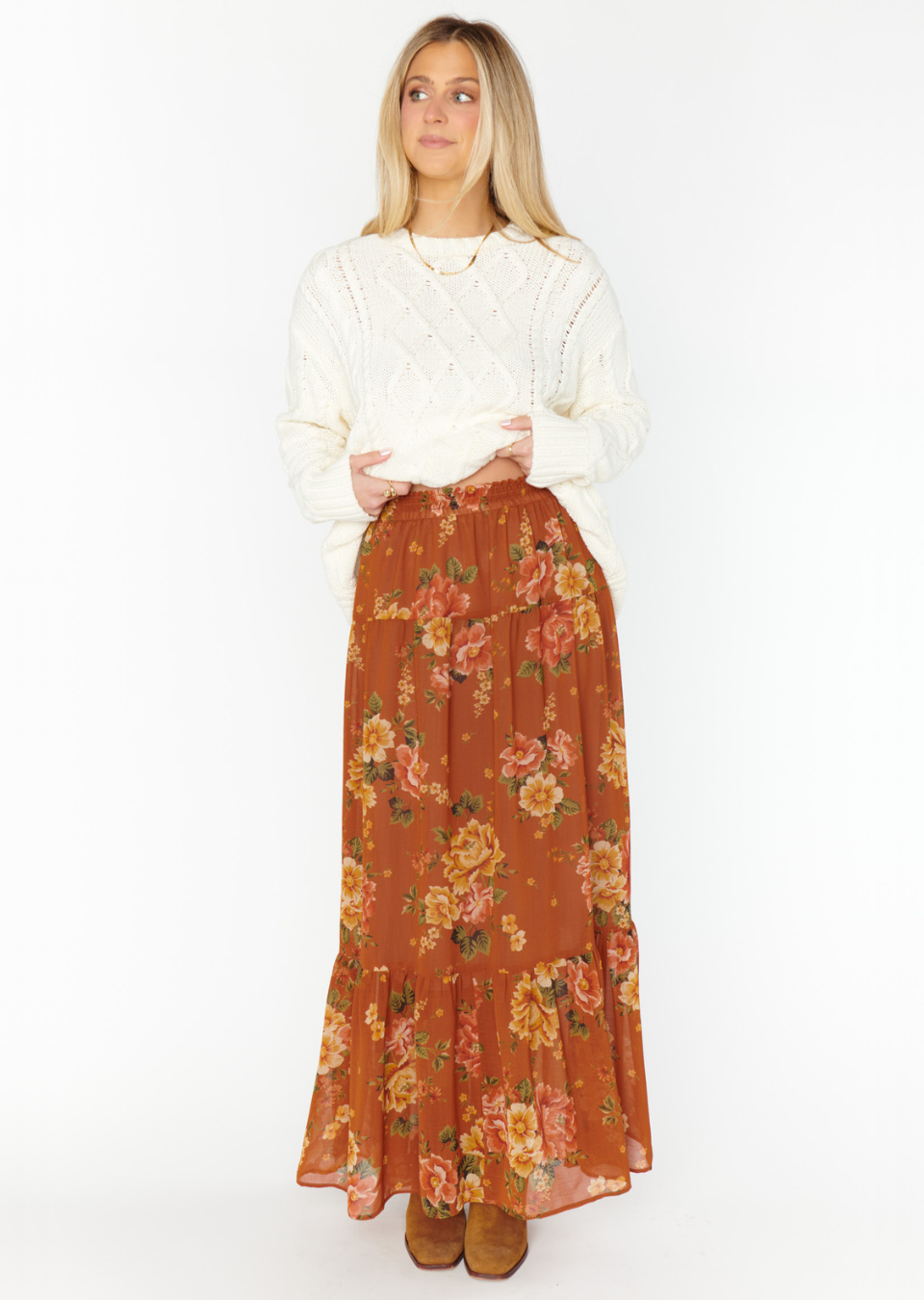 Show Me Your Mumu Larina Midi Skirt