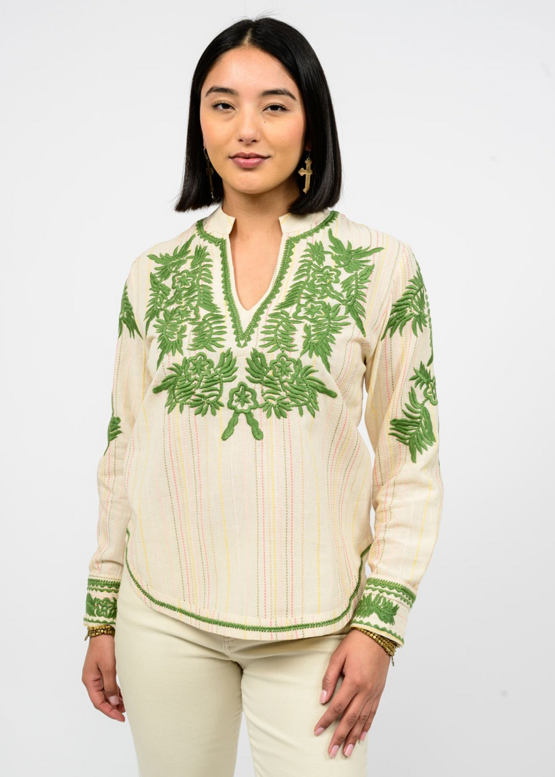 Sister Mary Lizette Embroidered Top