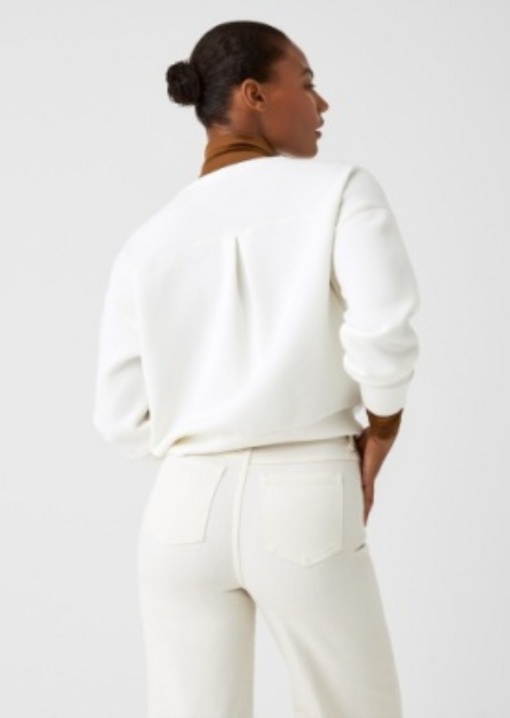 Spanx AirEssentials Crew Neck Sweatshirt in Powder