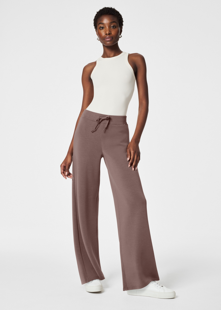 Spanx AirEssentials Wide Leg Pants in Smoke