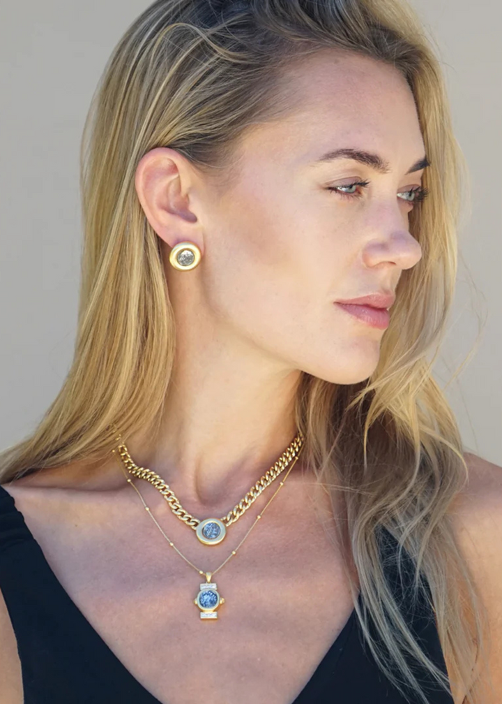 Tat2 Designs Gold Leon Coin Necklace