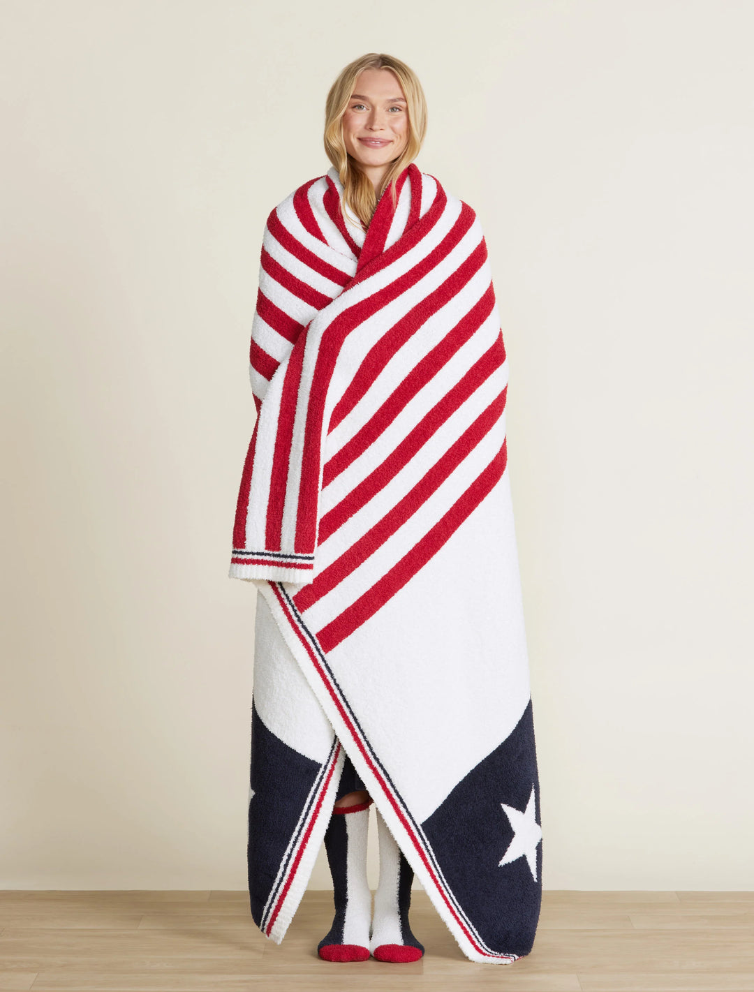 Barefoot Dreams CozyChic Team USA Stars and Stripes Throw