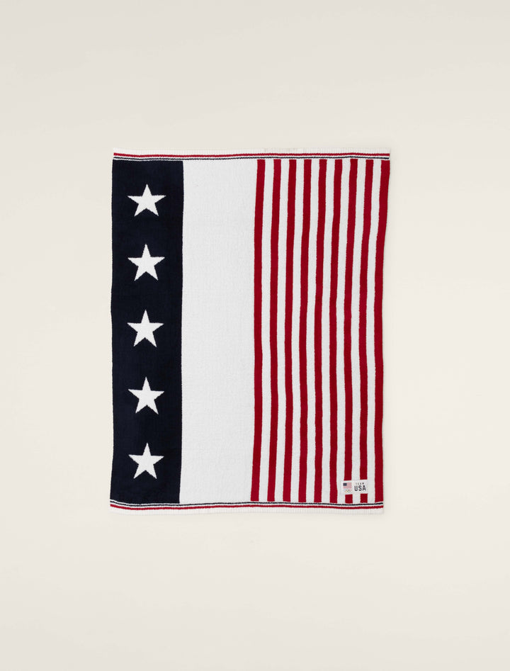 Barefoot Dreams CozyChic Team USA Stars and Stripes Throw