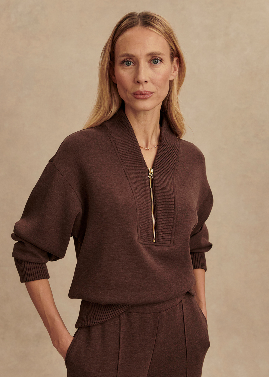 Varley Sally Half Zip Sweat