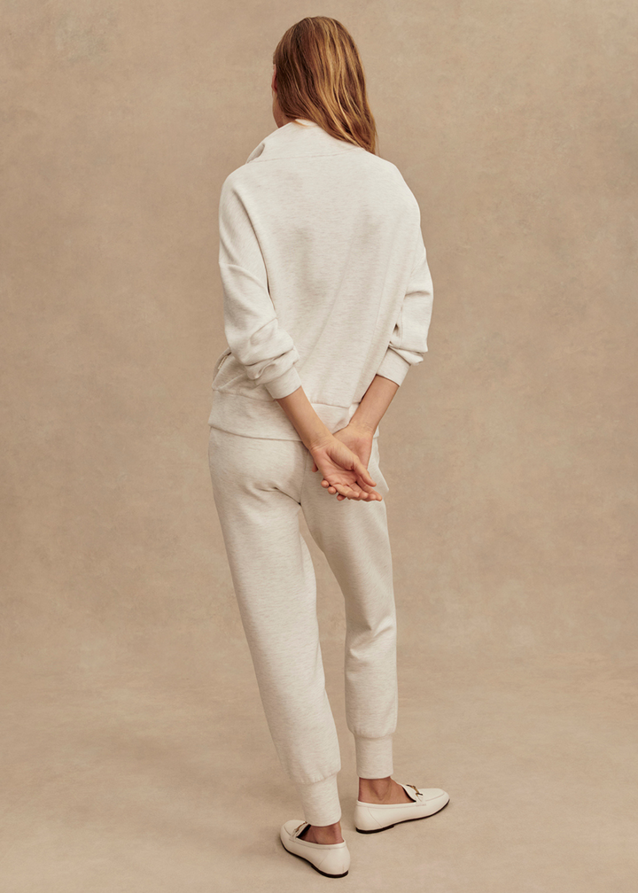 Varley The Slim Cuff Pant 27.5" - Ivory Marl