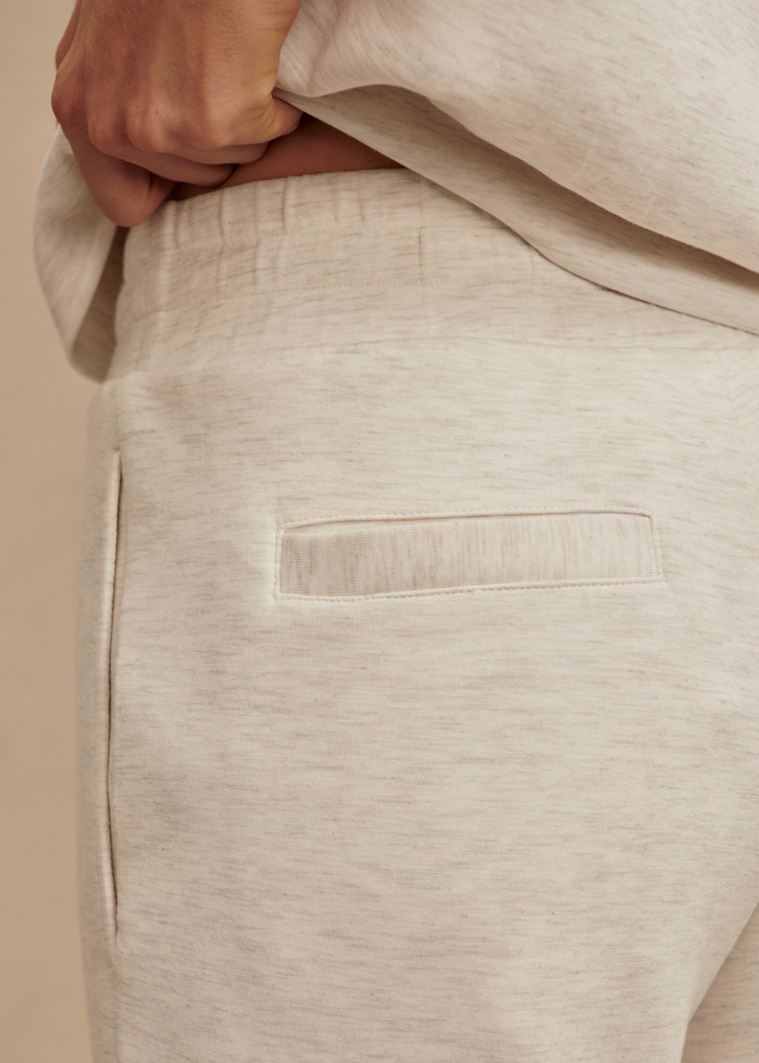 Varley The Slim Cuff Pant 27.5" - Ivory Marl