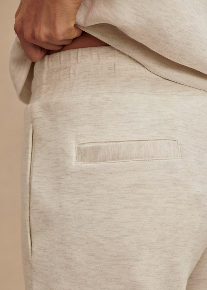 Varley The Slim Cuff Pant 27.5" - Ivory Marl