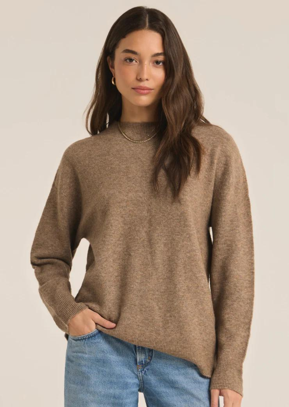 chai crew neck loose fit long sleeve y