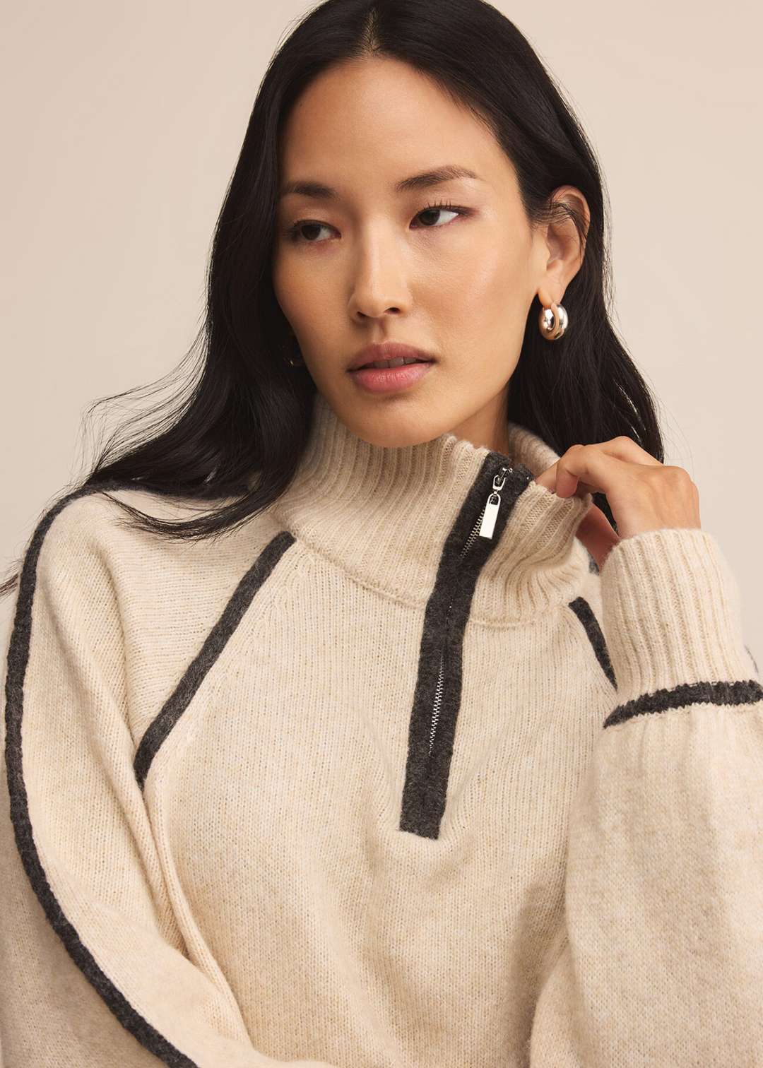 Z Supply Alps Half Zip Sweater