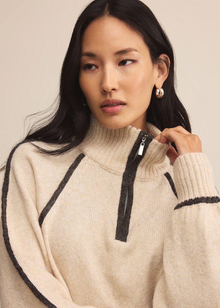 Z Supply Alps Half Zip Sweater