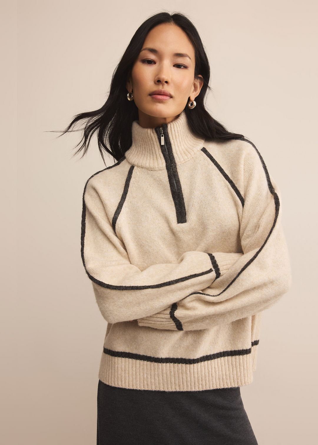 Z Supply Alps Half Zip Sweater