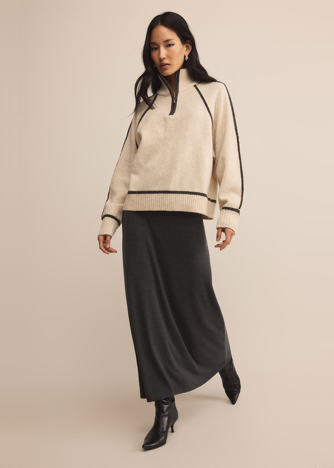 Z Supply Alps Half Zip Sweater