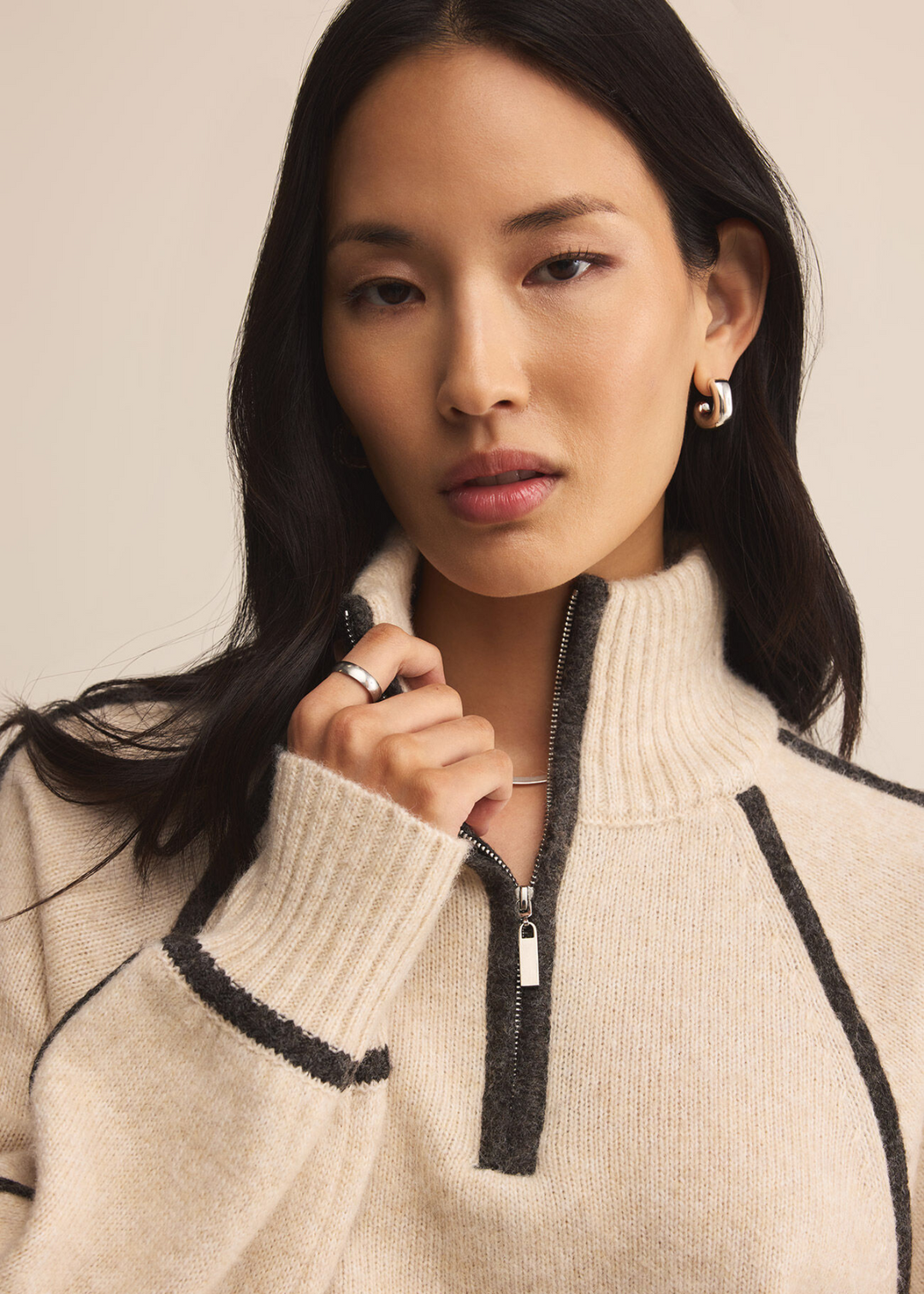 Z Supply Alps Half Zip Sweater