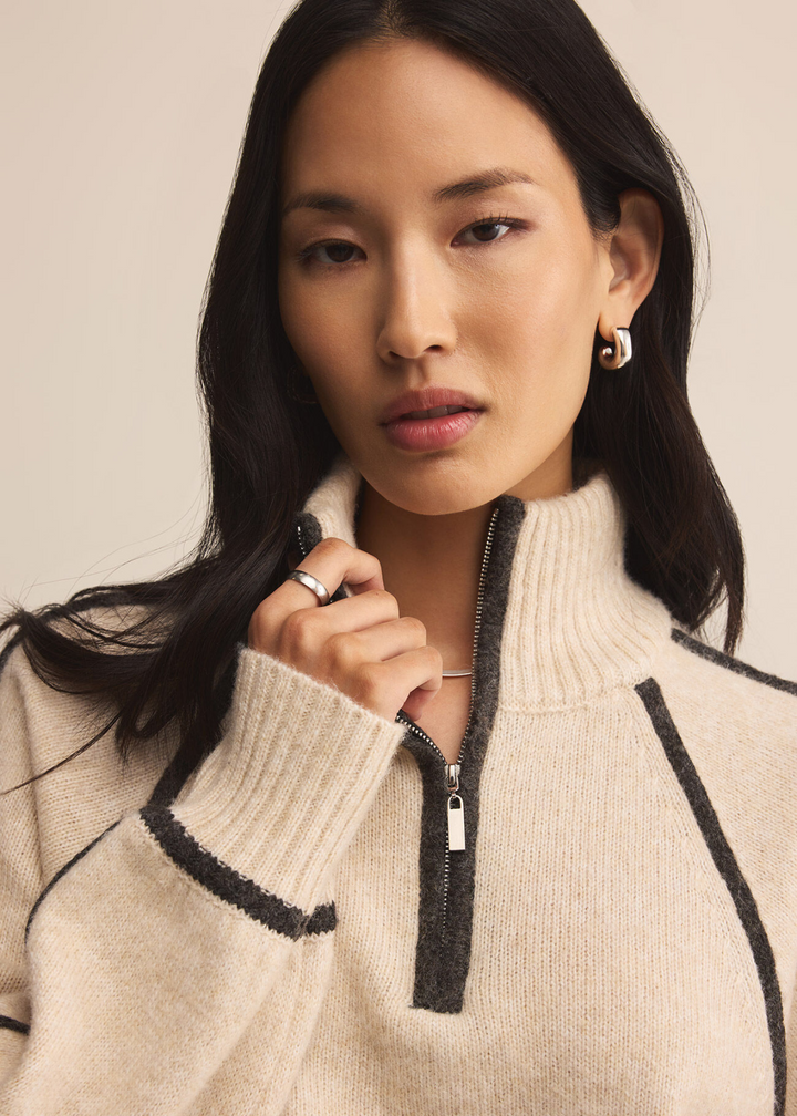 Z Supply Alps Half Zip Sweater