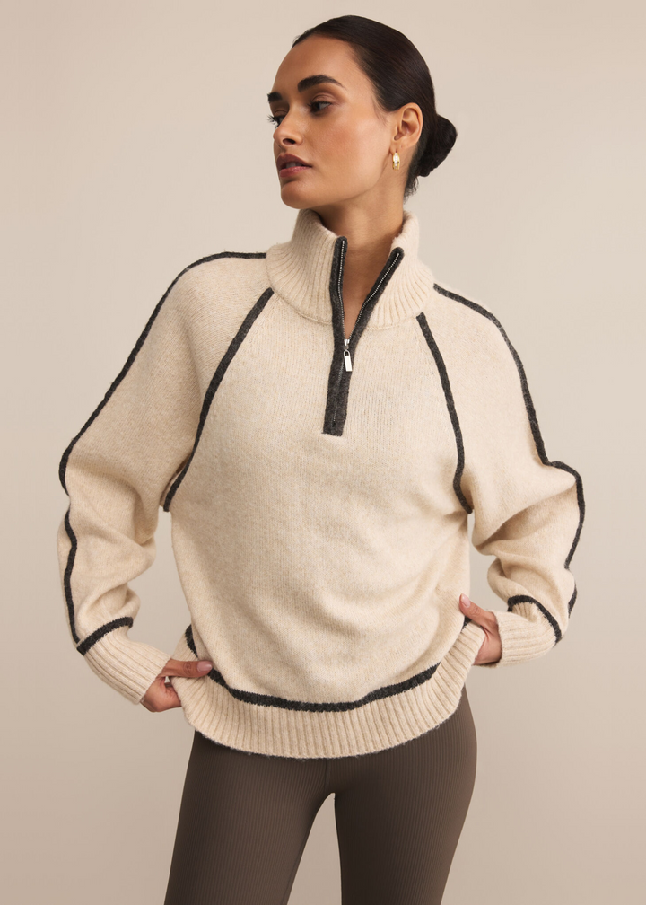 Z Supply Alps Half Zip Sweater