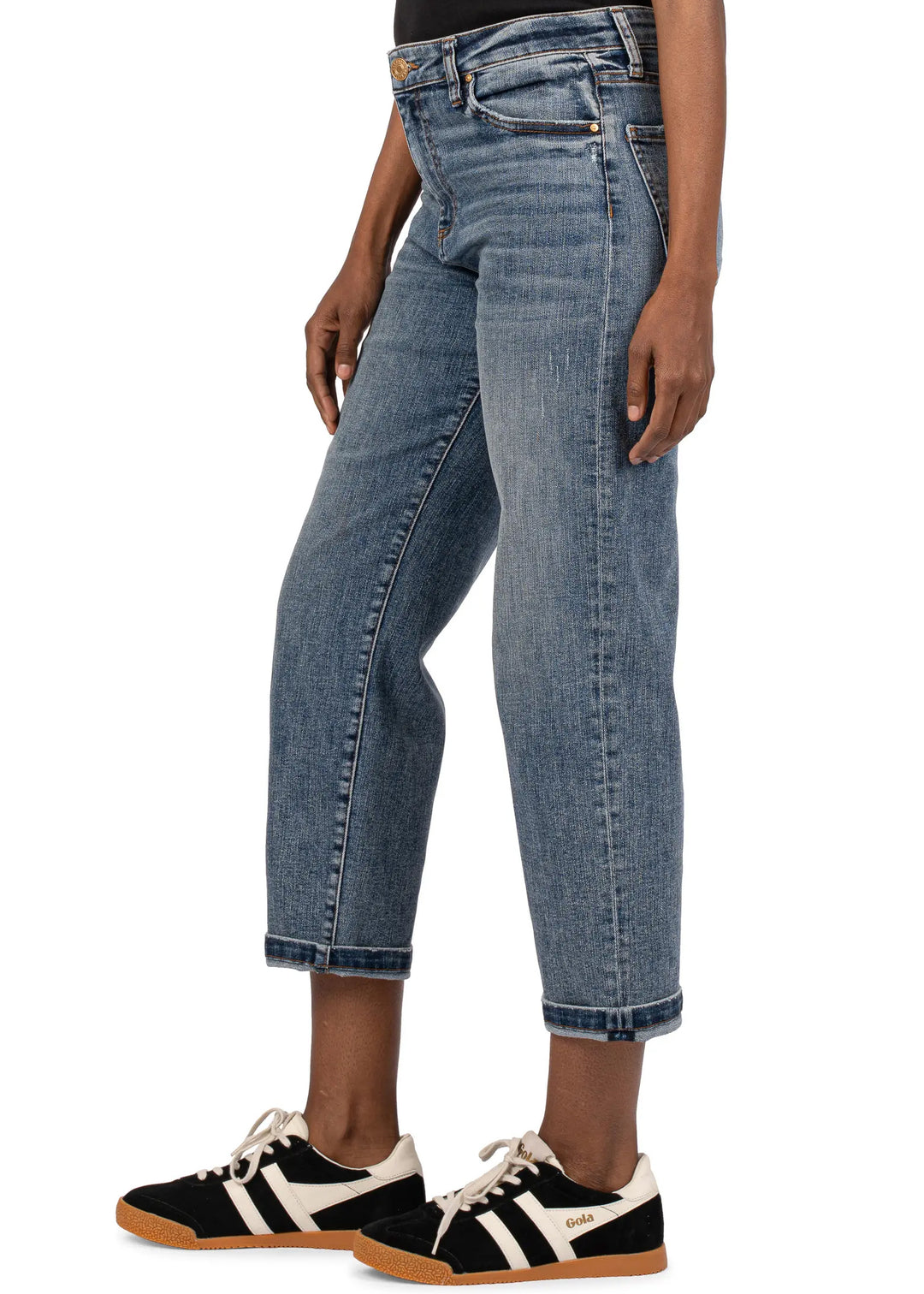 Kut from the Kloth Sienna Baggy Boyfriend Crop Roll Up