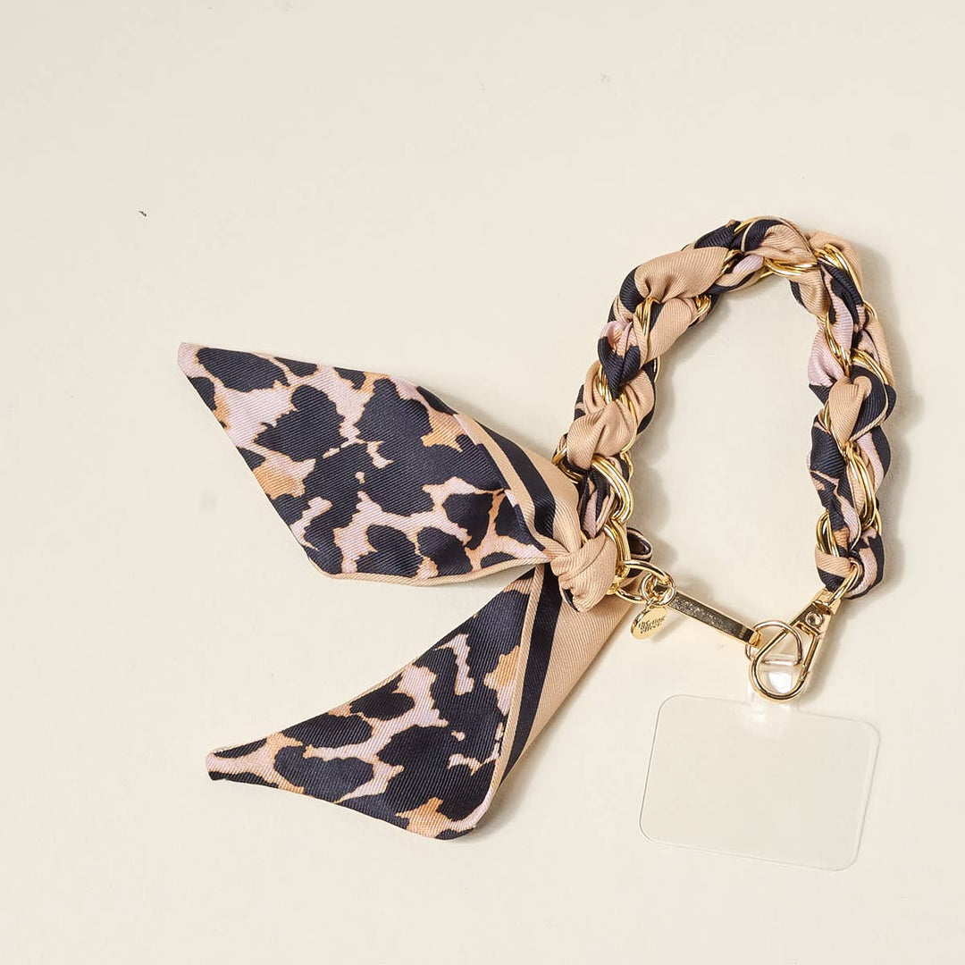 Call Me Later Phone Scarf – Cheetah