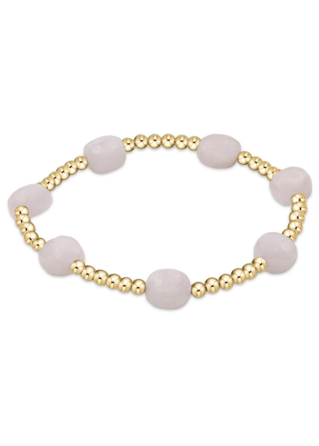 Admire Gold 3mm Bead Bracelet - Moonstone (enewton extends)