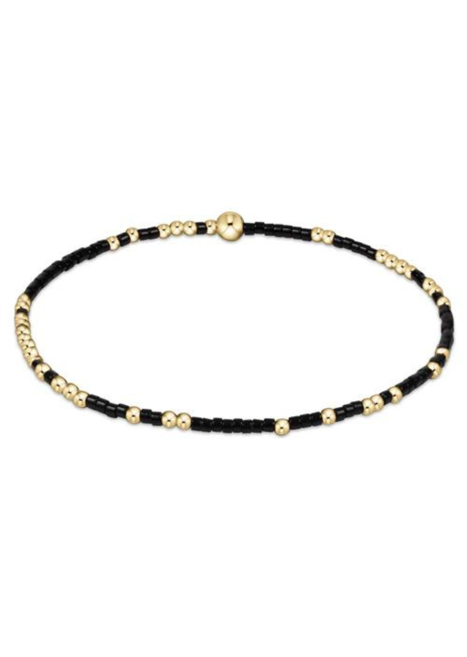 black and gold girl's waterproof bead bracelet