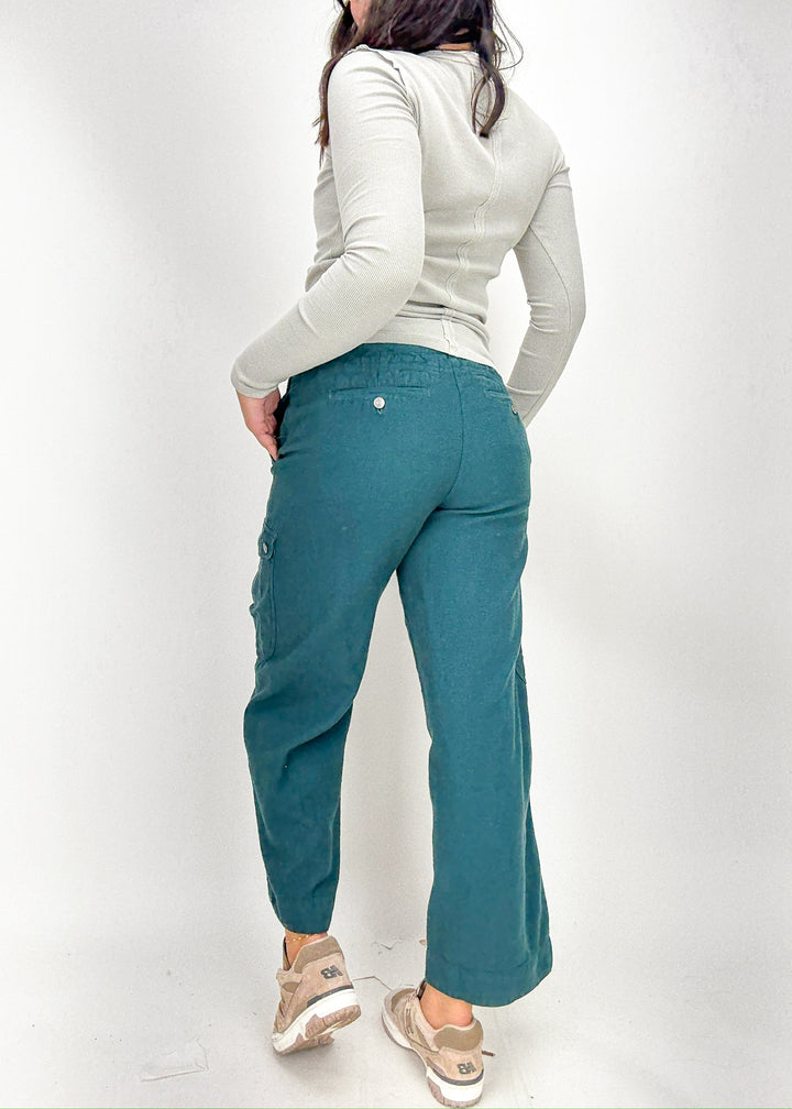 Free People Park Ave Pant - Sea Moss