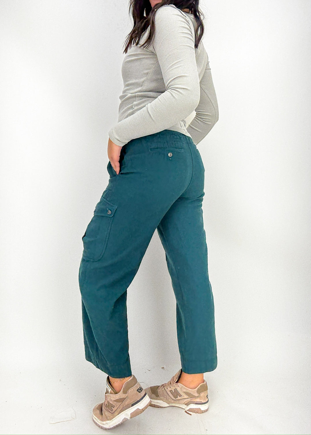 Free People Park Ave Pant - Sea Moss