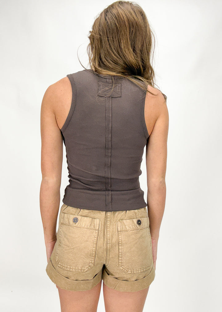 Free People Neria Tank - Double Espresso