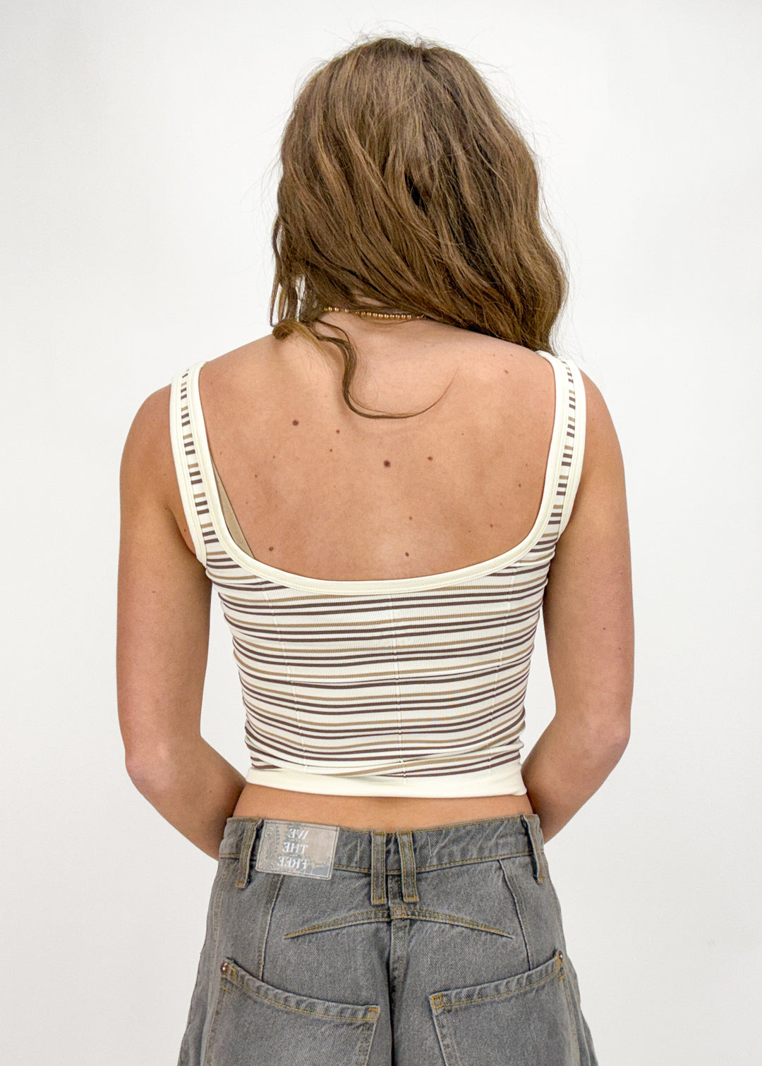 Free People Striped Simply Soft Cami - Canyon Sunset Combo