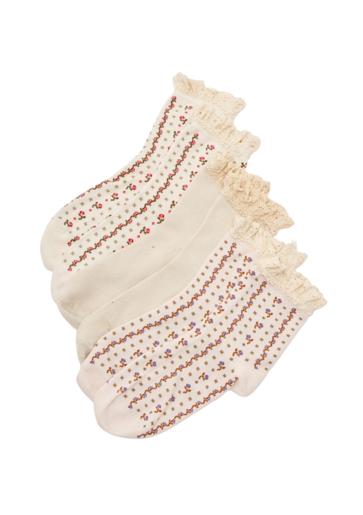Free People Ruffle Sock Pack - Tainted Love