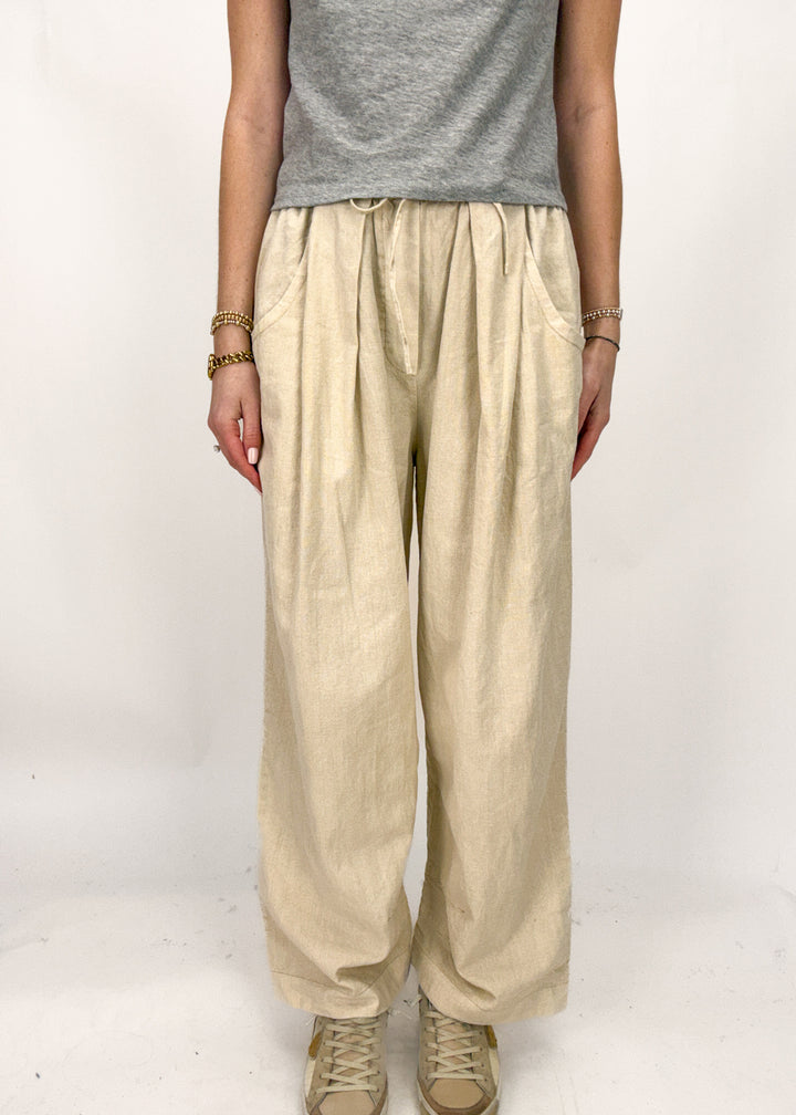 Free People Chambers Laid Back Pull On Pant - Summer Sand