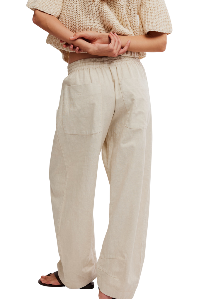 Free People Chambers Laid Back Pull On Pant - Summer Sand