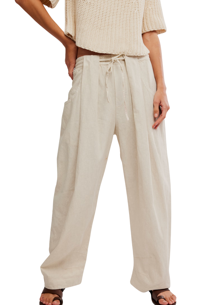 Free People Chambers Laid Back Pull On Pant - Summer Sand