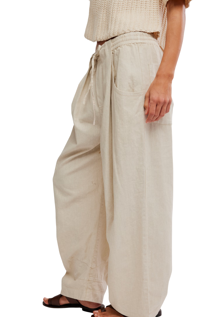 Free People Chambers Laid Back Pull On Pant - Summer Sand