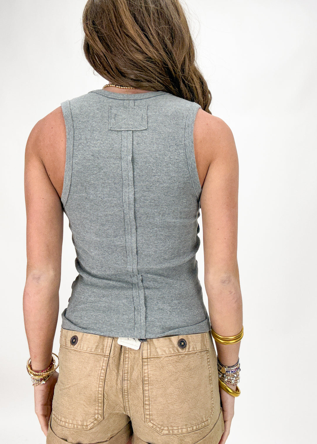 Free People Neria Tank - Heather Grey