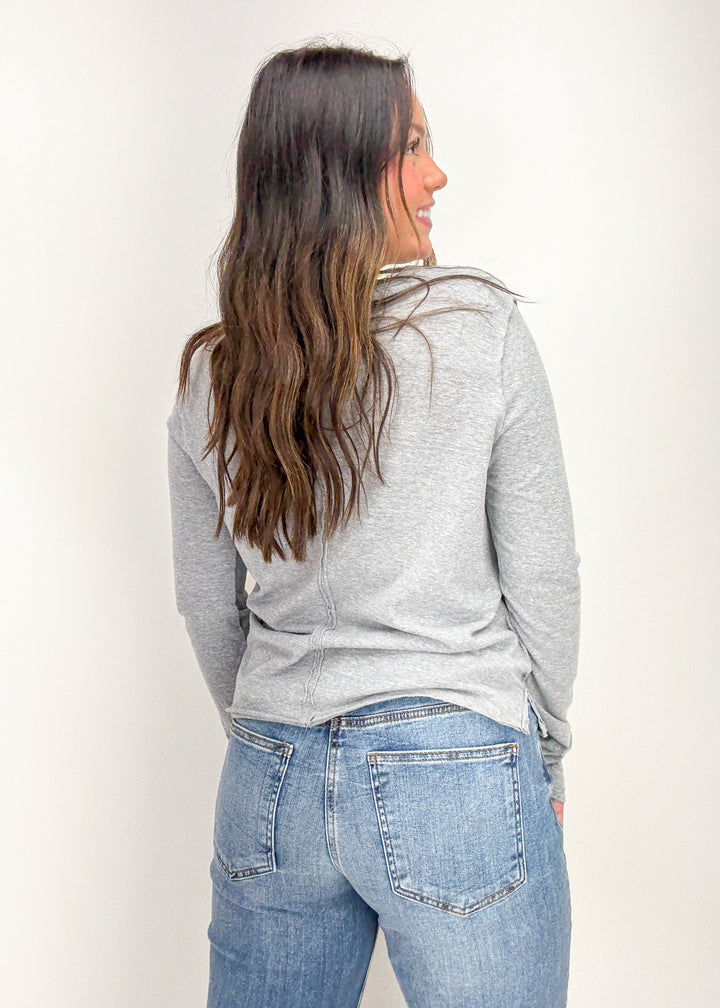 Free People Nova Long Sleeve Tee - Greyhound